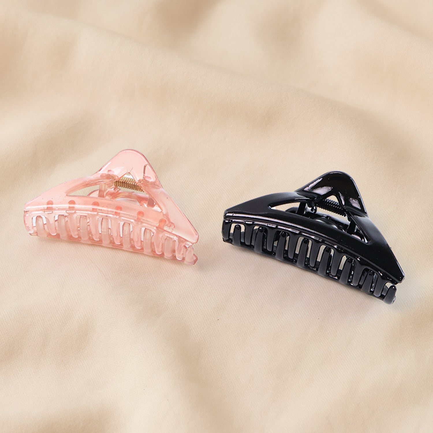 Triangle Shape Mix Color Plastic Hair Claw Clip – 12 Pc Durable Grip for Women and Girls Triangle Shape Mix Color Plastic Hair Claw Clip – 12 Pc Durable Grip for Women and Girls